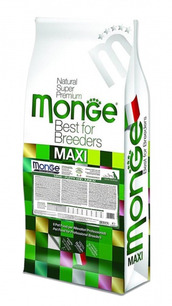 Корм сухой для щенков для больших пород Monge Maxi Puppy&Junior курица и рис 15 кг