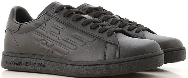 Кросівки EA7 LEATHER SNEAKER X8X001-XCC51-A083 р.10,5 чорний