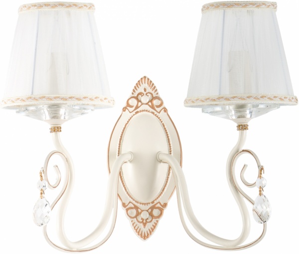 Бра Інтерклас НББ 01-2хХХ-086 2x40 Вт E14 золото 81309/2 