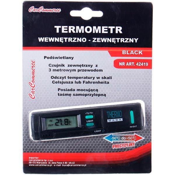 Термометр автомобильный CarCommerce BT-1