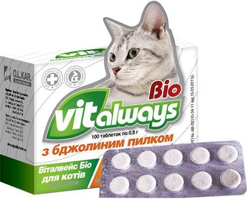 Біологічно активна добавка O.L.KAR Віталвейс-Біо з бджолиним пилком №100 1985
