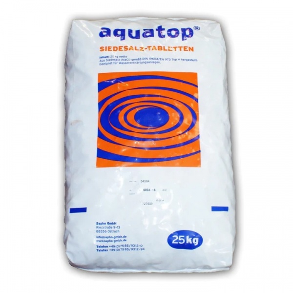 Соль таблетированная Aquatop 25 кг