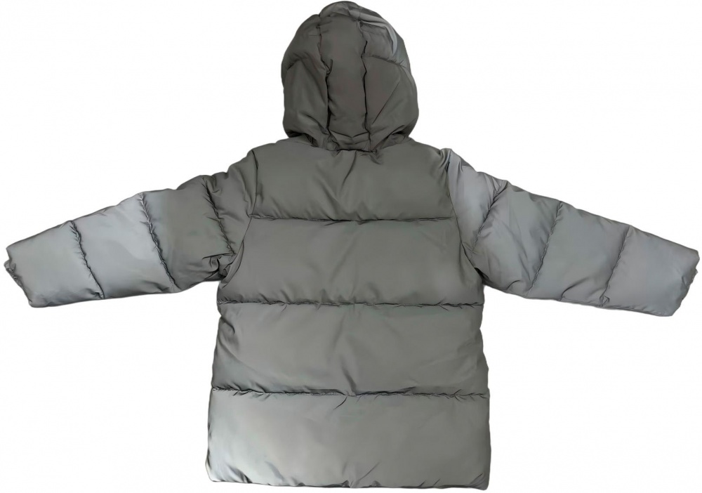 Куртка-пуховик для мальчиков HW р.116–122 серый REFLECTIVE JACKET