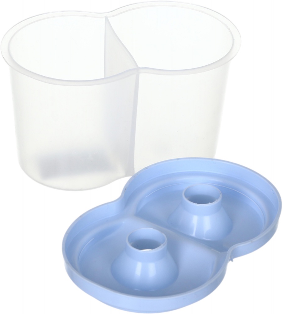 Стакан-непроливайка двойной голубой Nota Bene