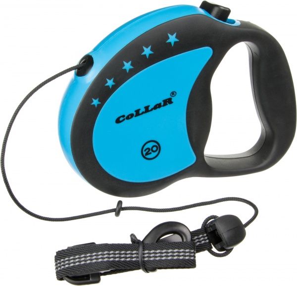 Повідець-рулетка COLLAR Control до 20 кг 5 м чорний 81142