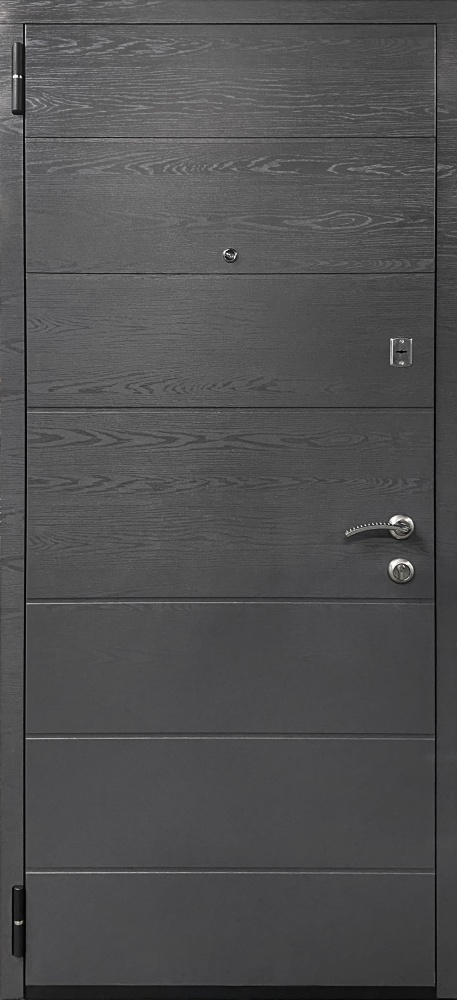 Дверь входная Министерство дверей Молодежная дуб грифель / дуб пломбир 2050х860 мм правая