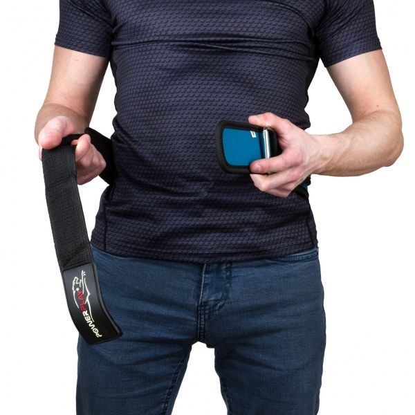 Пояс для важкої атлетики PowerPlay M чорно-синій 5545 