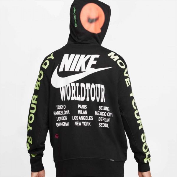 Джемпер Nike M NSW PO FT HOODIE WTOUR DA0931-010 р. L чорний