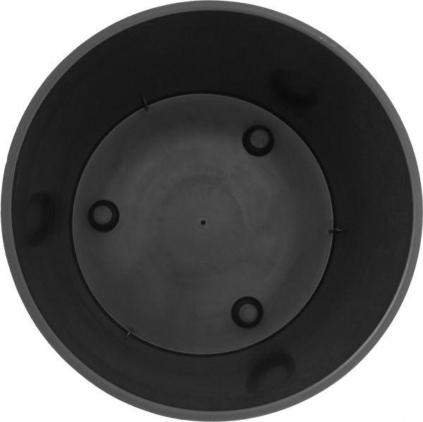 Горщик пластиковий Prosperplast Rato tubus 2 в 1 круглий 27л антрацит (77967-433) 