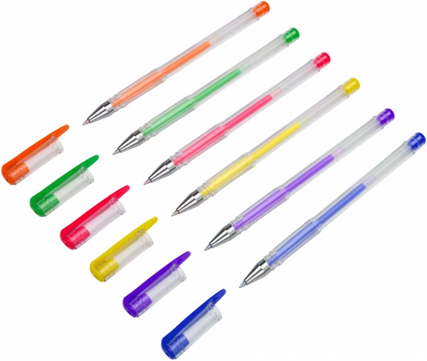 Набір ручок гелевих Nota Bene NEON 6 кольорів 