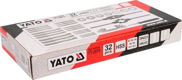 Набор резьбонарезной YATO 32 шт. YT-2975