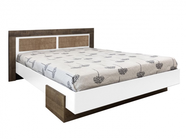 Ліжко Kartissa Тясмин ТМ-КР-1600 М б 160x200 см білий/дуб гранж 