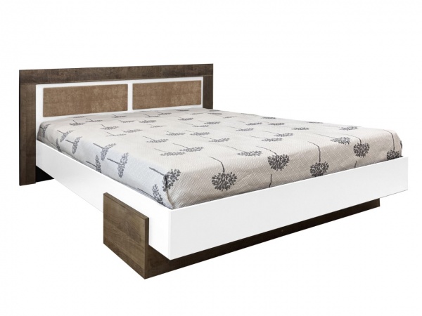 Кровать Kartissa Тясмин ТМ-КР-1600 М б 160x200 см белый/дуб гранж 