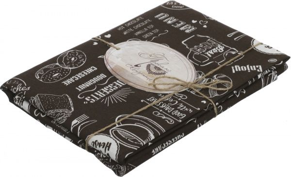 Скатерть Brown Breakfast 136x220 см коричневый Прованс 