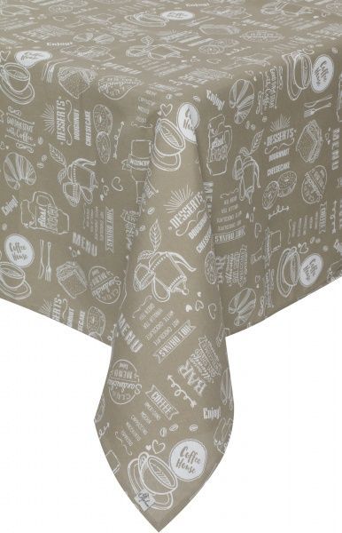 Скатерть Beige Breakfast 120x136 см бежевый Прованс 