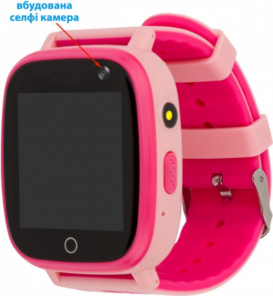 Смарт-годинник AmiGo дитячий вологозахищений GO001 pink (458092)