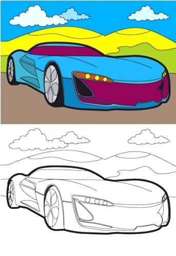 Раскраска «Sport Car» 4402647021107