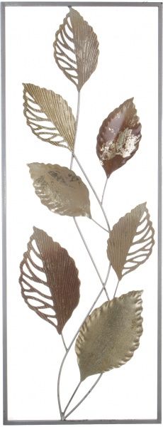 Декор настенный Foliage 78x32 см золотистый 