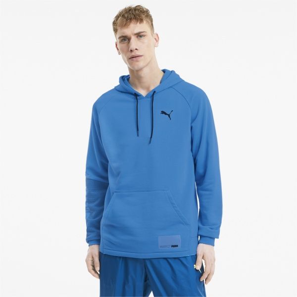 Джемпер Puma Train Graphic Knit Hoodie 51942703 р. L голубой