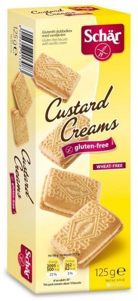 Печенье Dr. Schar Custard Creams с заварным кремом 125 г 