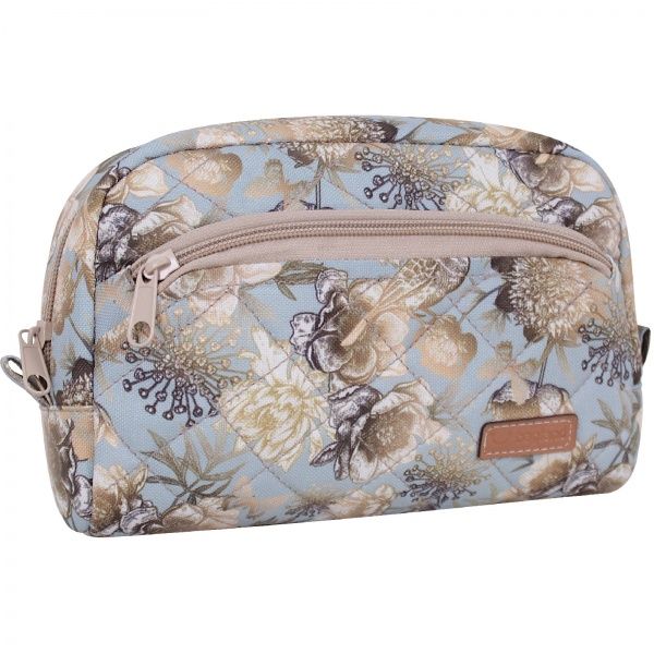 Косметичка Bagland Пташки 1,7 л бірюзовий/бежевий суб.870 (717664) 