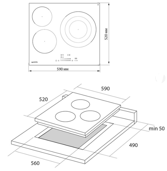 Варильна поверхня електрична Pyramida VCH P 631