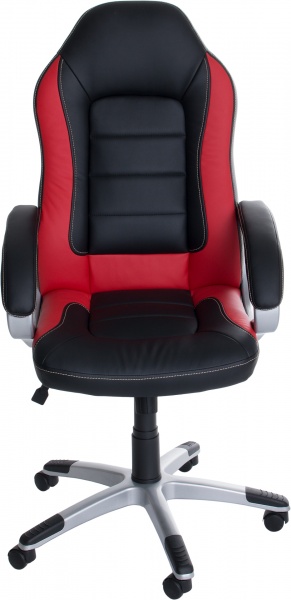 Кресло Nowy Styl Record Eco-30/Eco-90 черно-красный 