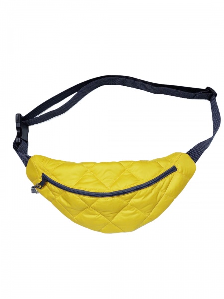 Сумка поясна 4PROFI стьобана жовта 14x34 см 4003
