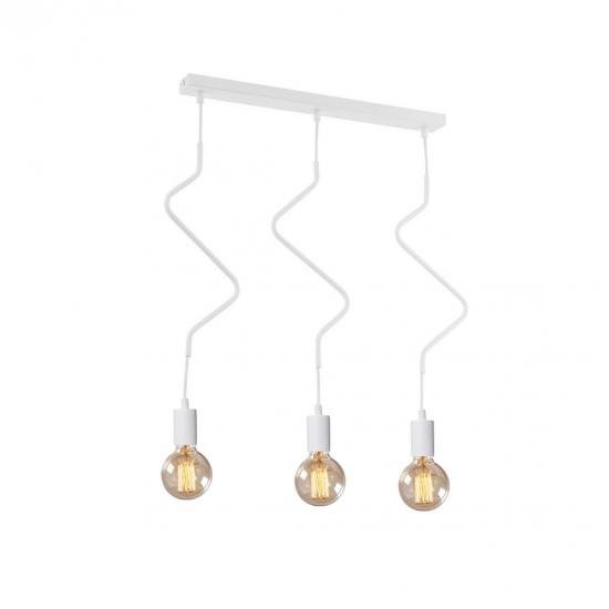 Люстра підвісна Геотон Тріо TZ084/3ML 3x40 Вт E27 білий 49481 