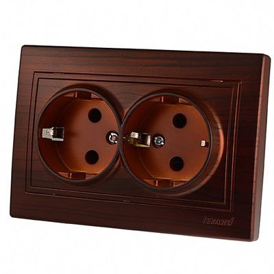 Розетка Lezard Mira 701-0404-128В античний кедр