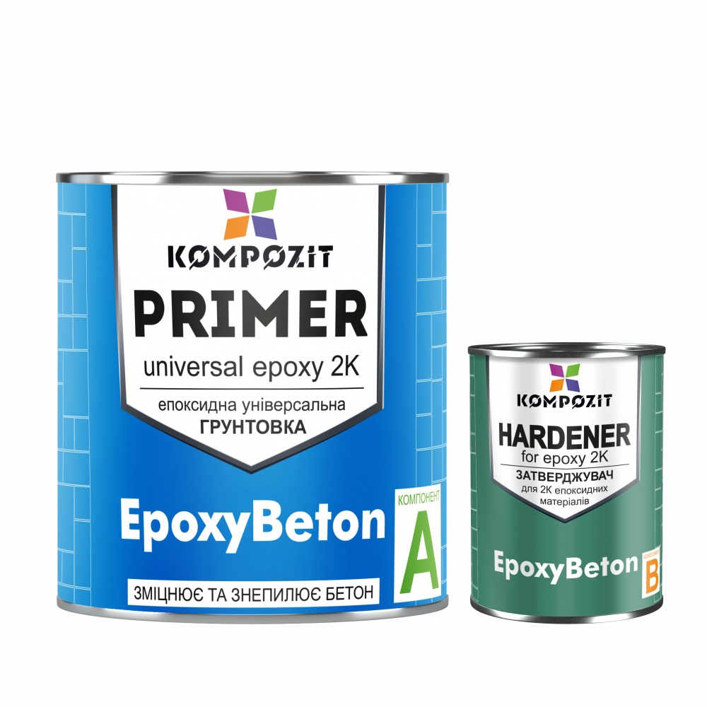Ґрунт-фарба епоксидна Kompozit EpoxyBeton компонент А+В 10кг
