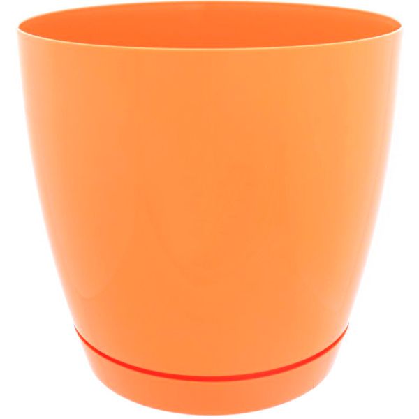 Вазон пластиковий Form Plastic Тоскана Кругла-19 круглий 4,4л помаранчевий (0744-003) 