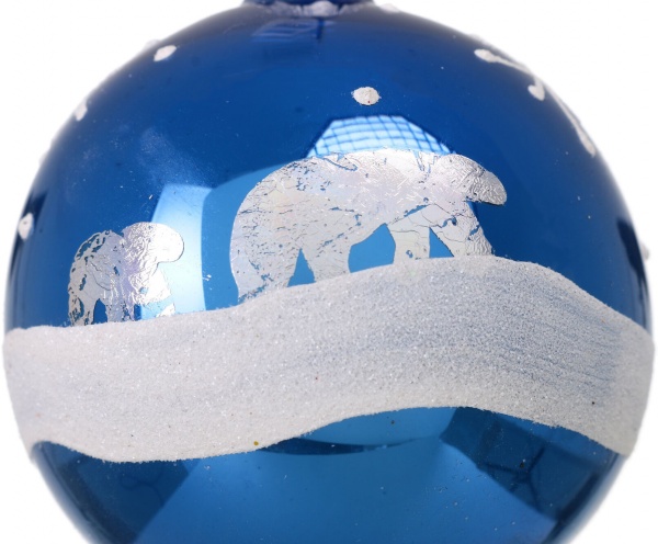 Шар новогодний мульти d 80 мм в ассортименте