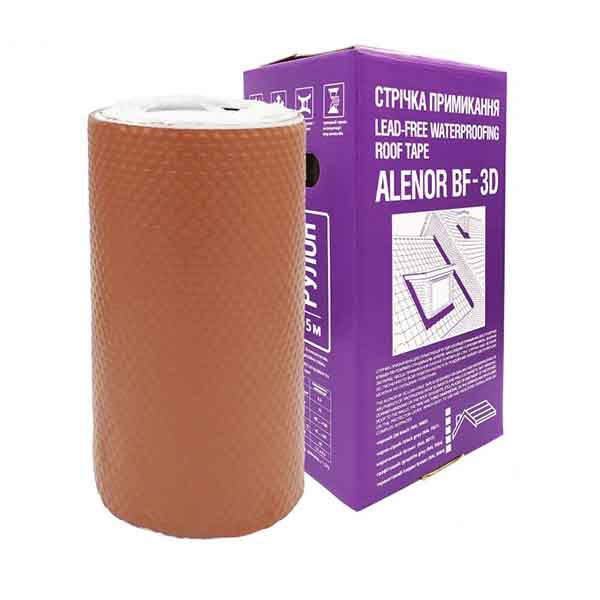 Лента Alenor примыкания BF-3D 300 мм x 5 м терракотовая