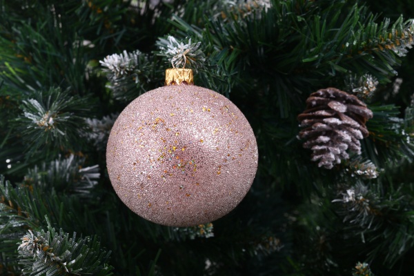 Ялинкова іграшка з блискітками 