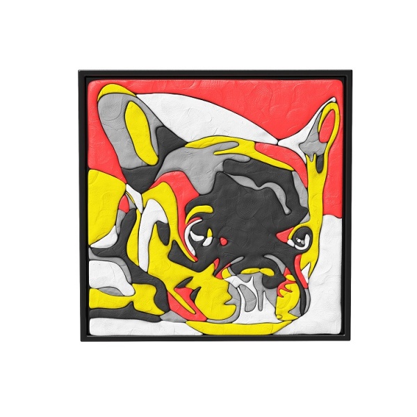 Картина з легкого пластиліну Moon Light Clay mini Мопс 30х30 см 70081