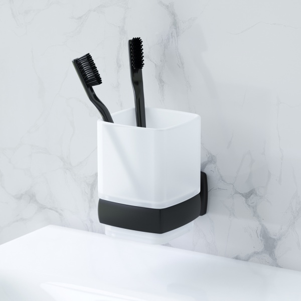 Стакан для зубных щеток AM.PM с настенным держателем A9034322 Gem