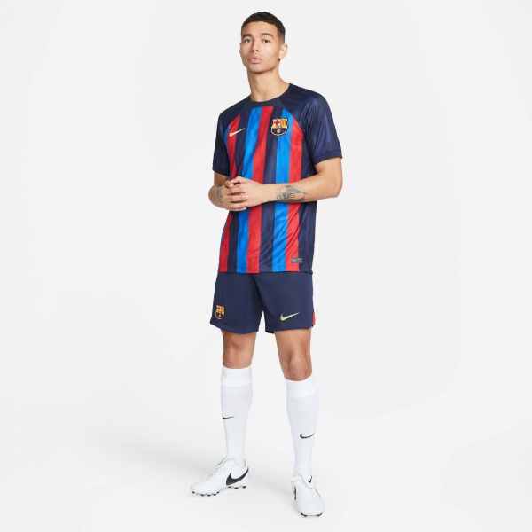 Футболка Nike FCB DF STAD JSY SS HM DM1840-452 р.2XL синий