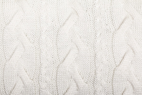 Подушка в'язана Коса 30x45 см молочний 