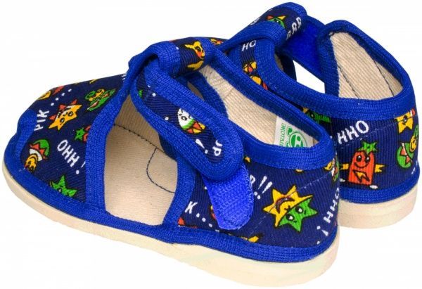 Тапочки для мальчиков Экотапок Сандалик летний синие 1075 р.28