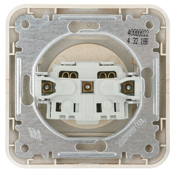 Розетка без заземлення Makel Lillium Natural без кришки дуб