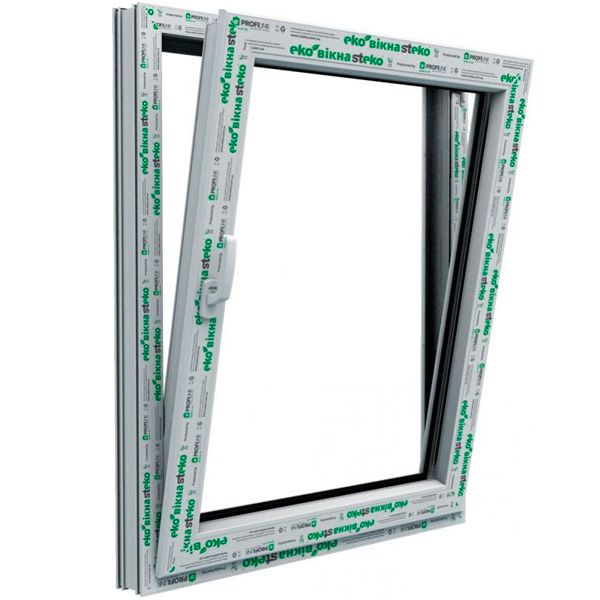 Окно поворотно-откидное Steko S300 58 800x1000 мм правое