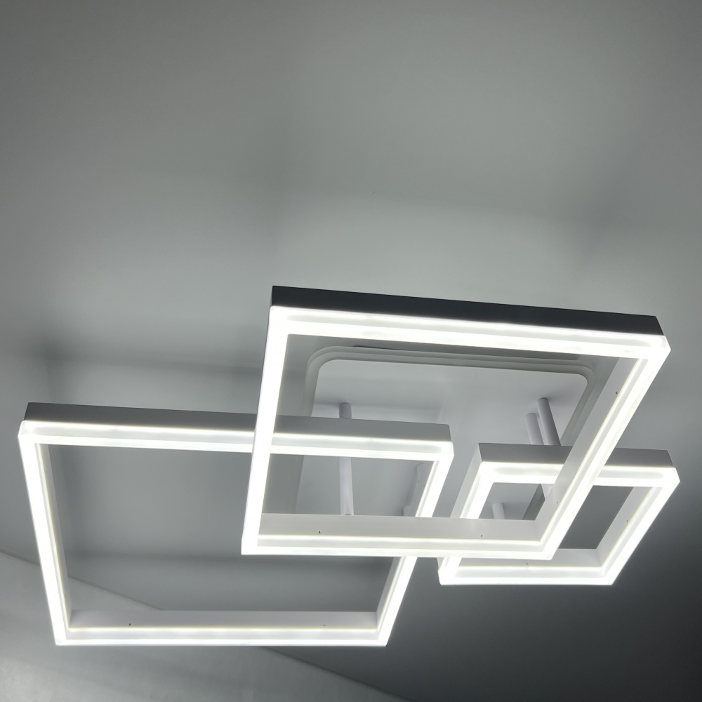 Люстра світлодіодна Luminaria 4x105 Вт LED-модуль білий GENNY SQUARE RGB 105W 4S WHITE