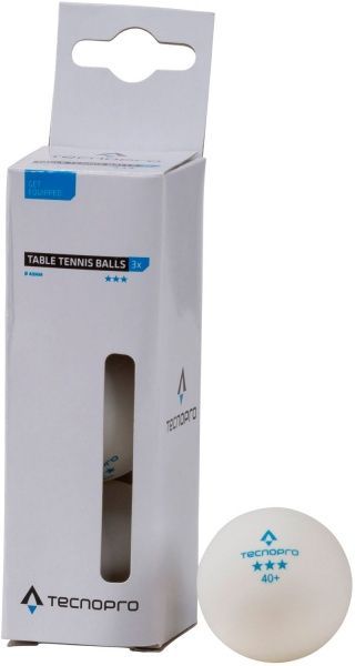 Мячи для настольного тенниса TECNOPRO 3 Star TT-Ball-3 white 66962-1 