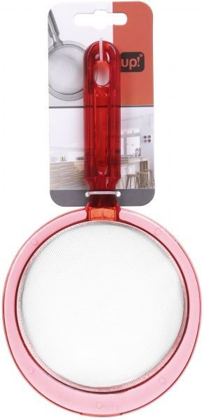 Сито з ручкою, червоне, діаметр 13 см UP! (Underprice)