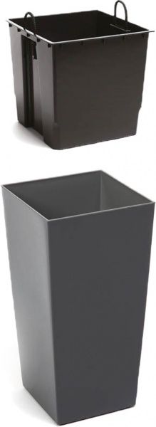 Горшок для цветов Lamela Финезия 350 квадратный 43,2л белый 