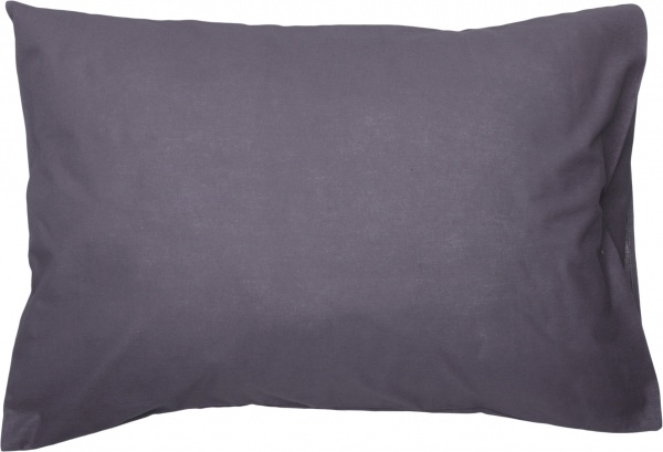 Наволочка 70x50 см графит Моно 