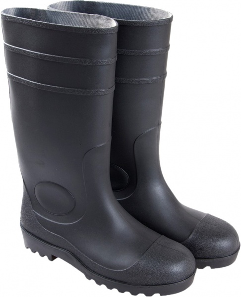 Сапоги шахтерские ПВХ с жестким подноском и металлической пластиной S5 р.41 ZY002BK41 черный