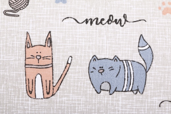 Подушка декоративна Кіт на кухні 40x40 см бежевий Homeline 