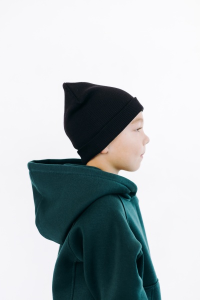 Шапка для мальчиков Obzor р.M черный 100 